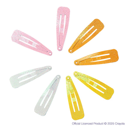 Enchante Crayola Kids Snap Hair Clips, Assorted Colors, for All Hair Types, 18 Count