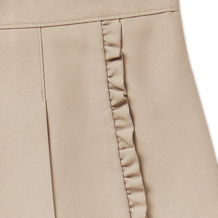 Wonder Nation Girls School Uniform Pleated Ruffle Scooter Skirt, Sizes 4-16 & 8-18 Plus