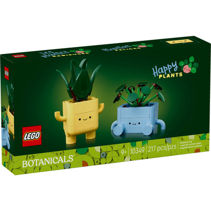 LEGO Botanicals Happy Plants Building Toy for Kids, Girls, and Boys 9+ - Playroom Decor for Desk or Shelf - Birthday Gift Idea for Young Gardeners - Artificial Indoor Plant for Play & Display - 10349