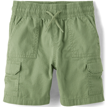 Boys Pull On Cargo Shorts - greenBoys Pull On Cargo Shorts - green