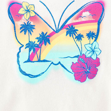 Girls Graphic Fringe Tank Top - whiteGirls Graphic Fringe Tank Top - white