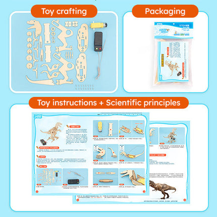 Wooden Dinosaur Assembly STEM Kit