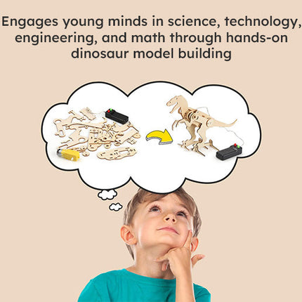 Wooden Dinosaur Assembly STEM Kit