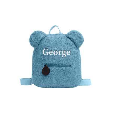 Teddy Buddy Custom Name Backpack