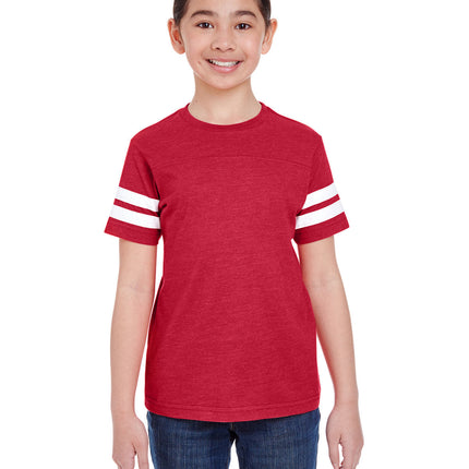 LAT 6137: Youth Football Fine Jersey T-Shirt