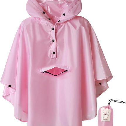 Lightweight Kids Rain Poncho Jacket Waterproof Outwear Rain Coat