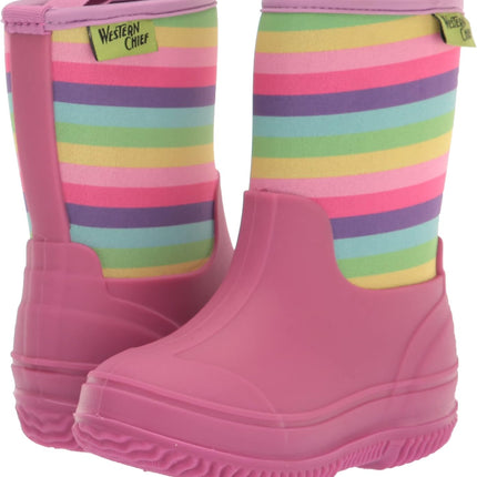 Western Chief Kids Freestyle Neoprene Outdoor Boot, Lightweight, Kid Friendly for Boys and Girls Waterproof Boot for Rain, Mud, Cold Weather, Snow
