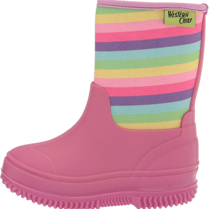 Western Chief Kids Freestyle Neoprene Outdoor Boot, Lightweight, Kid Friendly for Boys and Girls Waterproof Boot for Rain, Mud, Cold Weather, Snow