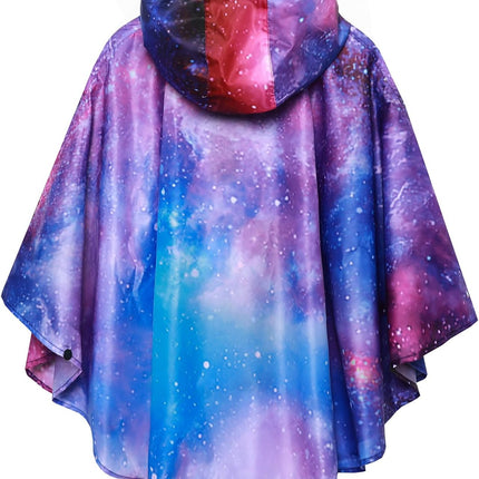 Lightweight Kids Rain Poncho Jacket Waterproof Outwear Rain Coat