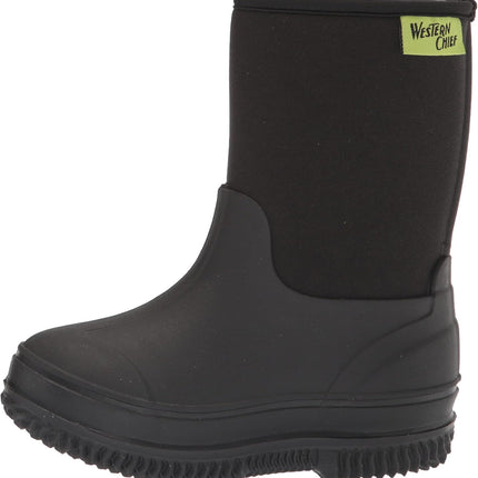 Western Chief Kids Freestyle Neoprene Outdoor Boot, Lightweight, Kid Friendly for Boys and Girls Waterproof Boot for Rain, Mud, Cold Weather, Snow