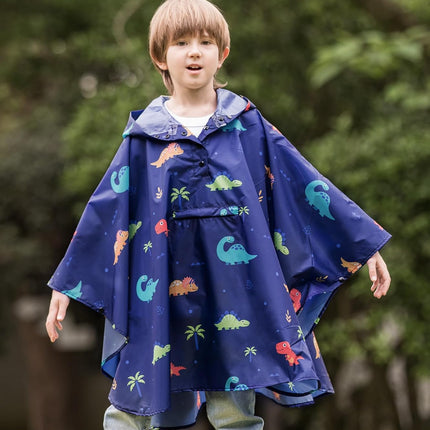 Lightweight Kids Rain Poncho Jacket Waterproof Outwear Rain Coat