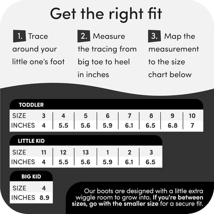 Kids Rain Boots for Girls & Boys – Waterproof Natural Rubber Toddler Rain Boots with Non-Slip Outsole & Easy Pull Handles – Solid, Pattern & Glitter Designs