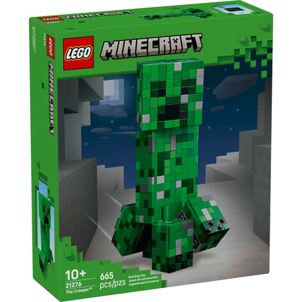 LEGO Minecraft The Creeper Kids Toy - Minecraft Toy for Gaming Fans - Room Decor for Gamers 10 and Up - Poseable Action Figure with 1st Version Minifigure - Cool Gift for Boys and Girls - 21276
