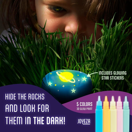 Rock Painting Kit Deluxe, Arts and Crafts for Girls Boys Age 6+, 12 Rocks Tween Gift Art Set, Waterproof Paints, Craft Kits Art Supplies, Kids Crafts Ages 6-8, Kids Activities 6 7 8 9 10