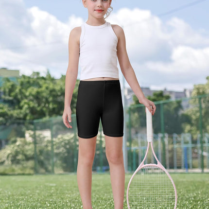 6 Pack Girls Bike Shorts Under Dress Dance Cartwheel Shorts for Toddler Kids Summer Clothes Multicolor