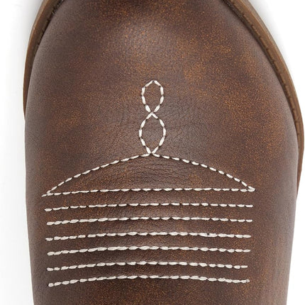 Girls Kids Western Boots Embroidered Cowgirl Cowboy Boots Girls Mid Calf Riding Shoes Little Kid/Big Kid