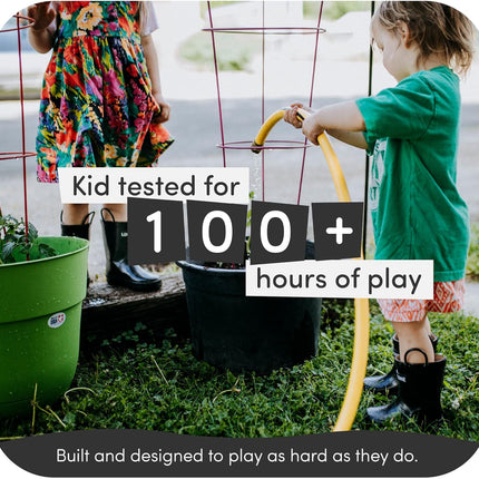 Kids Rain Boots for Girls & Boys – Waterproof Natural Rubber Toddler Rain Boots with Non-Slip Outsole & Easy Pull Handles – Solid, Pattern & Glitter Designs