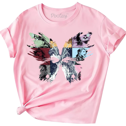 Butterfly Lover Girls Short Sleeve T-Shirt
