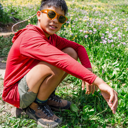 Little Kids' Targhee IV Waterproof Hiking Boot  |  Alloy/Granite Green