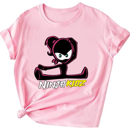 Ninja Kidz Graphic Tee, Cotton/Poly Blend T-Shirt for Kids