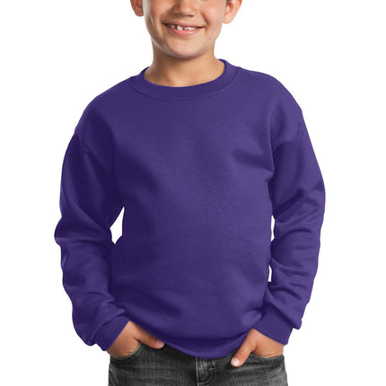 Port & Company ®  - Youth Core Fleece Crewneck Sweatshirt.  PC90Y
