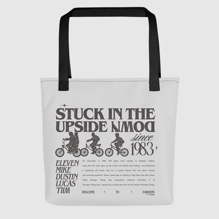 Stranger Things Stuck In The Upside Down Tote Bag