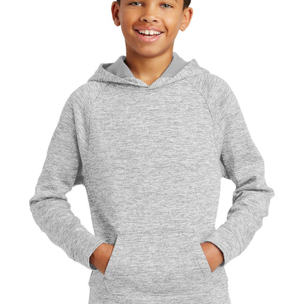 Sport-Tek YST225: Youth PosiCharge Electric Heather Fleece Hooded Pullover