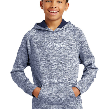Sport-Tek YST225: Youth PosiCharge Electric Heather Fleece Hooded Pullover