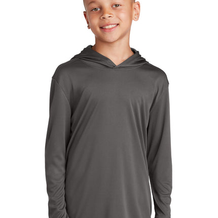 Sport-Tek YST358: Youth Hooded Shirt