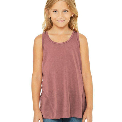 Bella + Canvas B8800Y: Youth Girls Flowy Racerback Tank