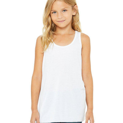 Bella + Canvas B8800Y: Youth Girls Flowy Racerback Tank