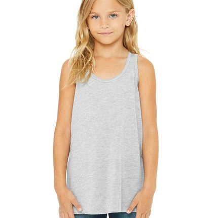 Bella + Canvas B8800Y: Youth Girls Flowy Racerback Tank