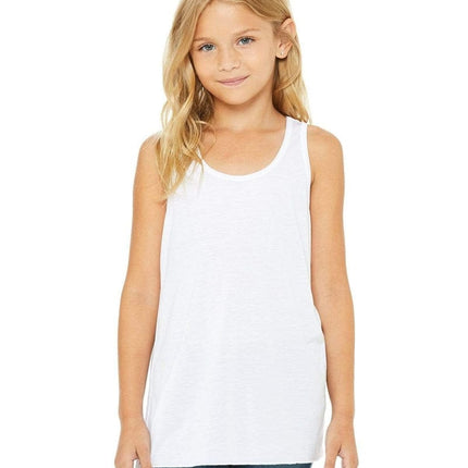 Bella + Canvas B8800Y: Youth Girls Flowy Racerback Tank