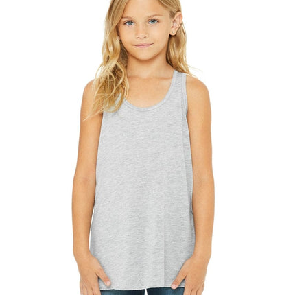 Bella + Canvas B8800Y: Youth Girls Flowy Racerback Tank