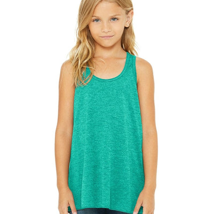 Bella + Canvas B8800Y: Youth Girls Flowy Racerback Tank
