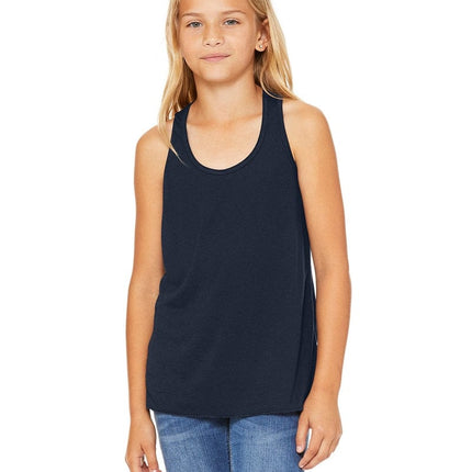 Bella + Canvas B8800Y: Youth Girls Flowy Racerback Tank