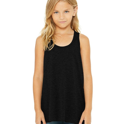 Bella + Canvas B8800Y: Youth Girls Flowy Racerback Tank