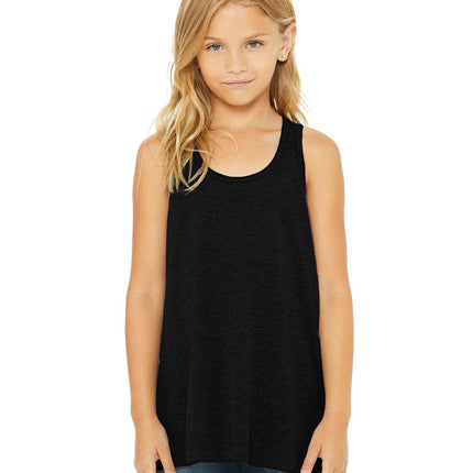 Bella + Canvas B8800Y: Youth Girls Flowy Racerback Tank
