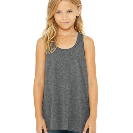 Bella + Canvas B8800Y: Youth Girls Flowy Racerback Tank