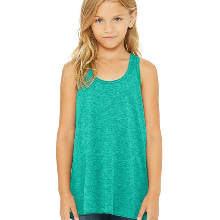 Bella + Canvas B8800Y: Youth Girls Flowy Racerback Tank