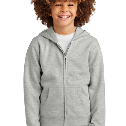 District DT6102Y: Youth V.I.T. Fleece Full-Zip Hoodie