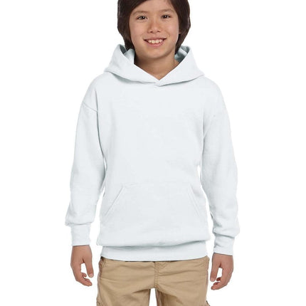Hanes P473: Youth 7.8 oz. EcoSmart(r) 50/50 Pullover Hood