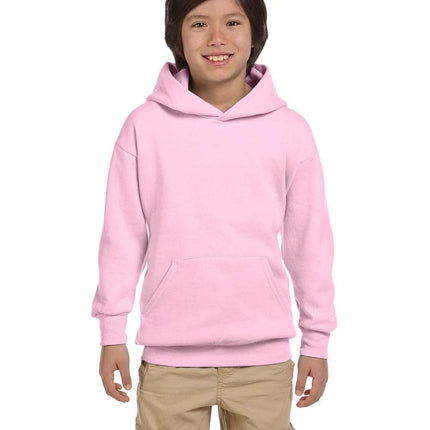 Hanes P473: Youth 7.8 oz. EcoSmart(r) 50/50 Pullover Hood