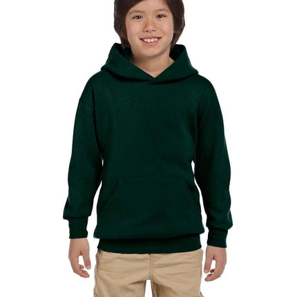 Hanes P473: Youth 7.8 oz. EcoSmart(r) 50/50 Pullover Hood