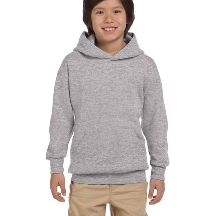 Hanes P473: Youth 7.8 oz. EcoSmart(r) 50/50 Pullover Hood