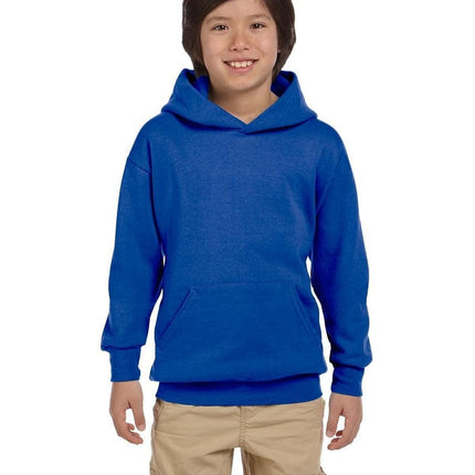 Hanes P473: Youth 7.8 oz. EcoSmart(r) 50/50 Pullover Hood