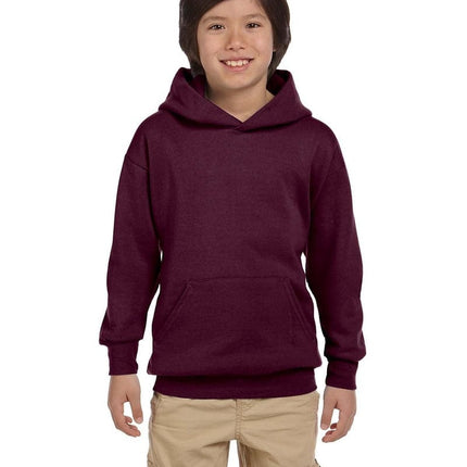Hanes P473: Youth 7.8 oz. EcoSmart(r) 50/50 Pullover Hood