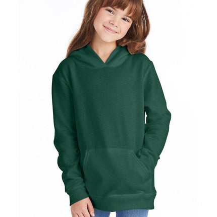 Hanes P473: Youth 7.8 oz. EcoSmart(r) 50/50 Pullover Hood