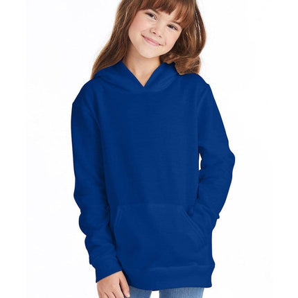 Hanes P473: Youth 7.8 oz. EcoSmart(r) 50/50 Pullover Hood