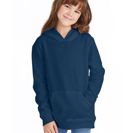 Hanes P473: Youth 7.8 oz. EcoSmart(r) 50/50 Pullover Hood